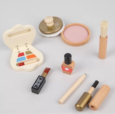 Juego de maquillaje de madera - Juguetes de madera de juego abierto