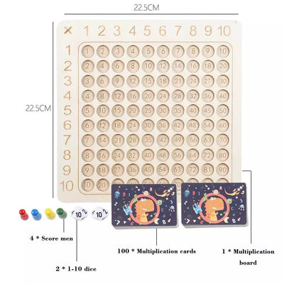 Juego de mesa de matemáticas de multiplicación - Juguetes matemáticos