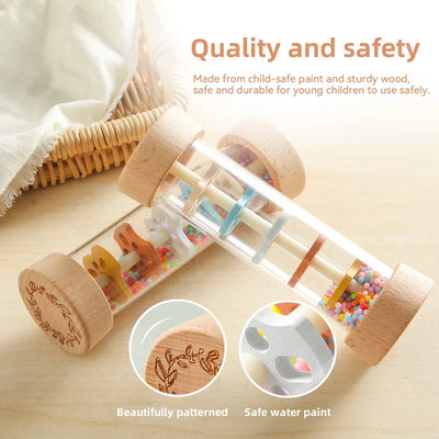 Baby Rain Stick™ – Palo de Lluvia Mágico – Juguete Sensorial