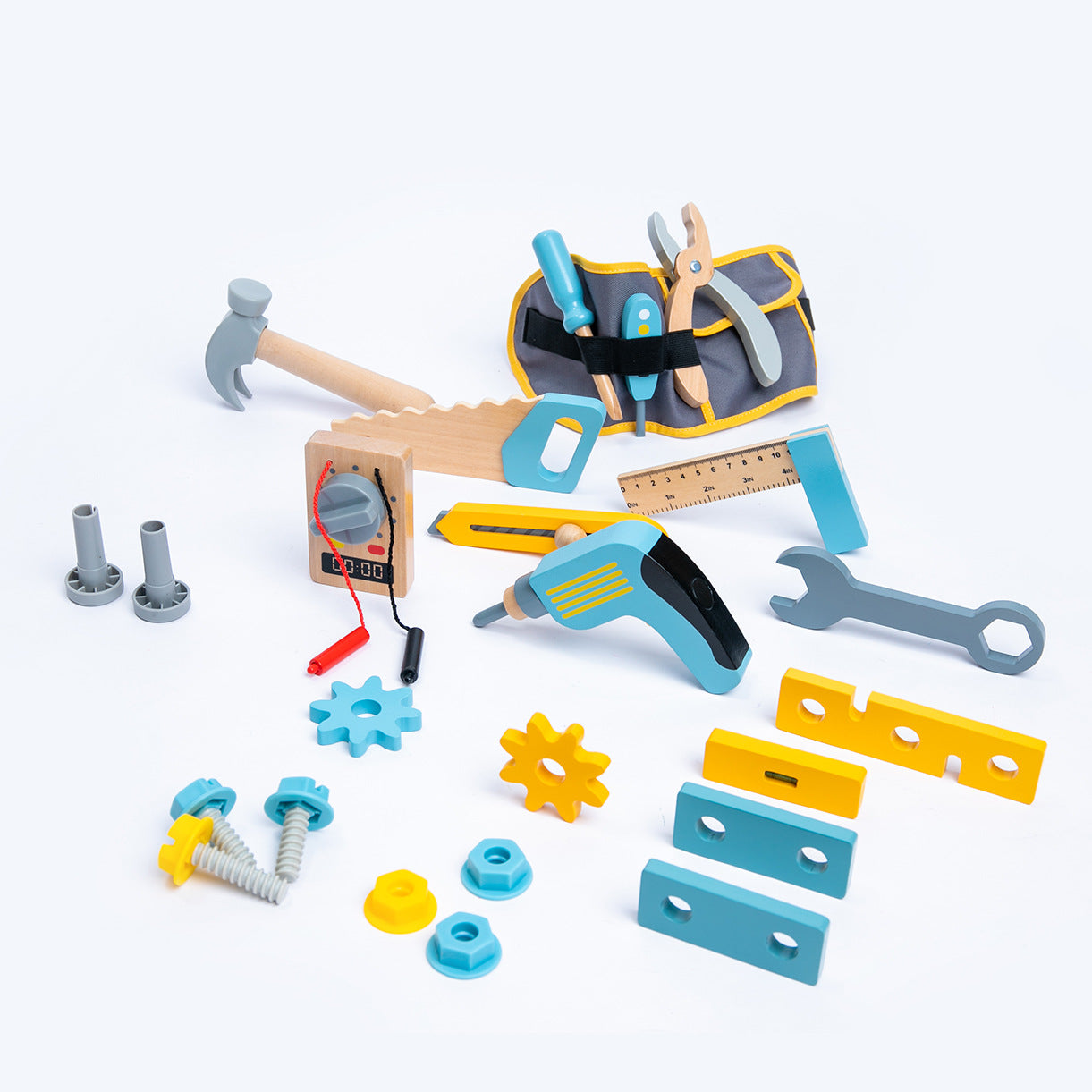 Ensemble de jeu en bois - Meilleur jouet en bois à usage polyvalent