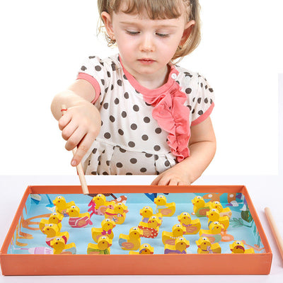 Juego de contar patos de madera - Juguetes educativos de matemáticas