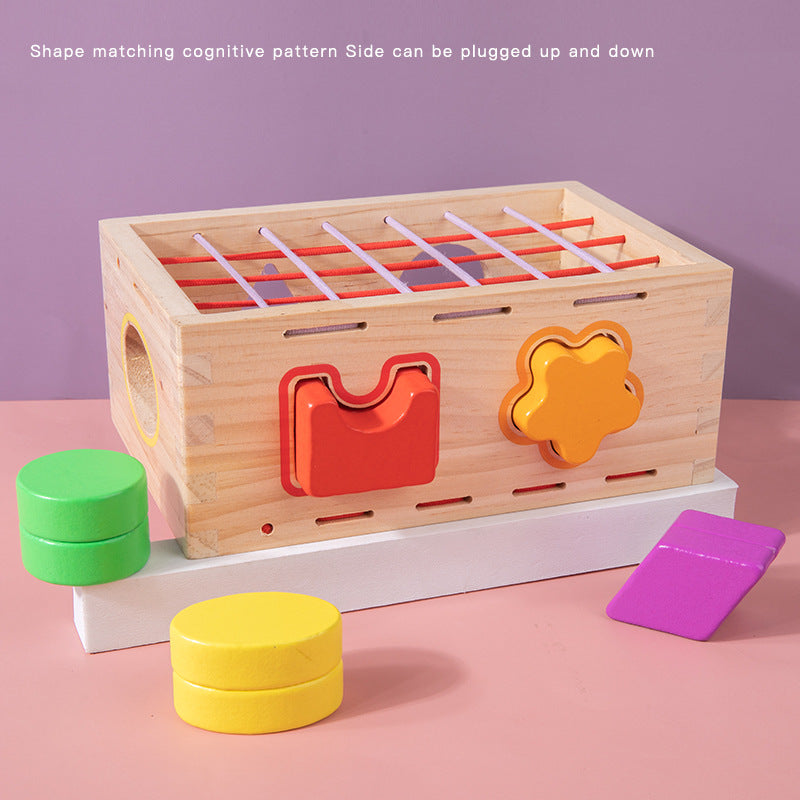 Caja de Formas de Madera - Juguetes Educativos de Matemáticas