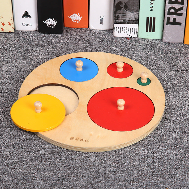 Rompecabezas de círculo de madera - Los mejores juguetes montessori