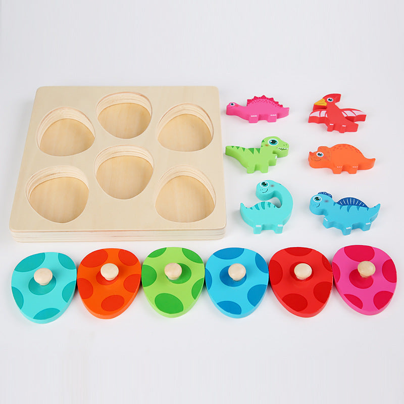 Puzzle Dinosaure en bois - Devine qui je suis ! Jouets pour la motricité fine