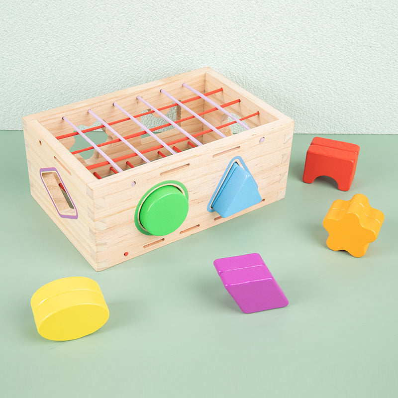 Caja de Formas de Madera - Juguetes Educativos de Matemáticas