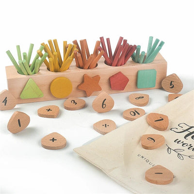 Caja clasificadora de números y colores - Los mejores juguetes Montessori