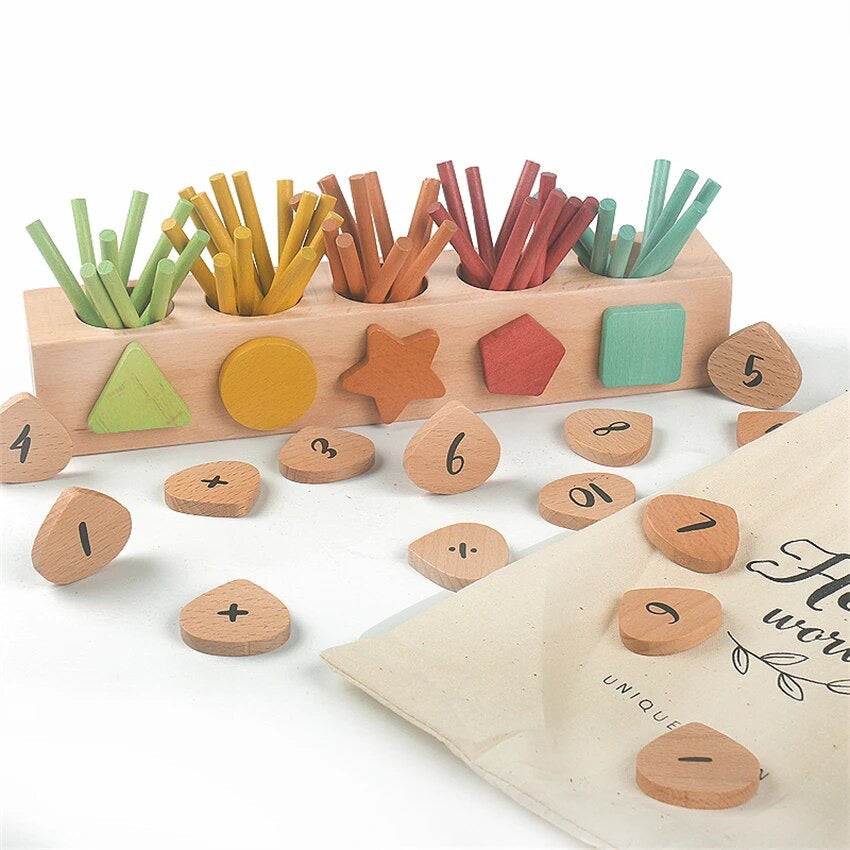 Boîte de tri chiffres et couleurs - Les meilleurs jouets Montessori