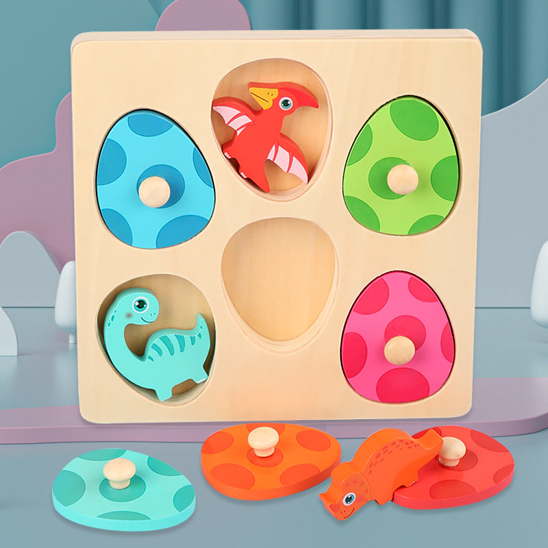 Puzzle Dinosaure en bois - Devine qui je suis ! Jouets pour la motricité fine