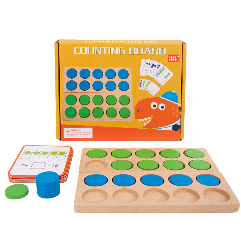 Tablero de Conteo de Madera - Juguetes Educativos de Matemáticas