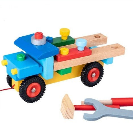 Camion à outils en bois - Les meilleurs jouets en bois à construction libre