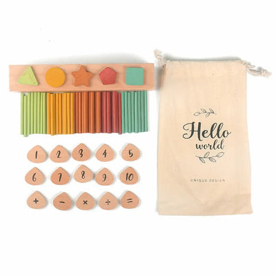 Caja clasificadora de números y colores - Los mejores juguetes Montessori