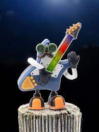 Fidtoy Mr. Rock Jouet Guitare Danseuse avec Lumières et Musique