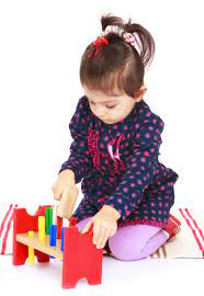 Fidtoy Wooden Hammer Color Recognition Percussion Table | Early Learning Toy