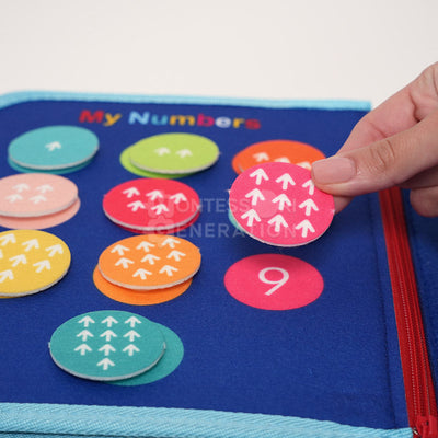 Fidtoy Interactive Busy Bag para niños pequeños - Juguete de aprendizaje sensorial Montessori para mayores de 3 años