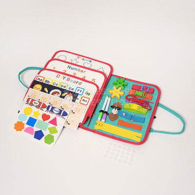 Fidtoy Interactive Busy Bag para niños pequeños - Juguete de aprendizaje sensorial Montessori para mayores de 3 años