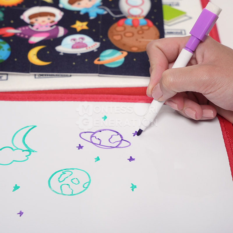 Fidtoy Interactive Busy Bag para niños pequeños - Juguete de aprendizaje sensorial Montessori para mayores de 3 años