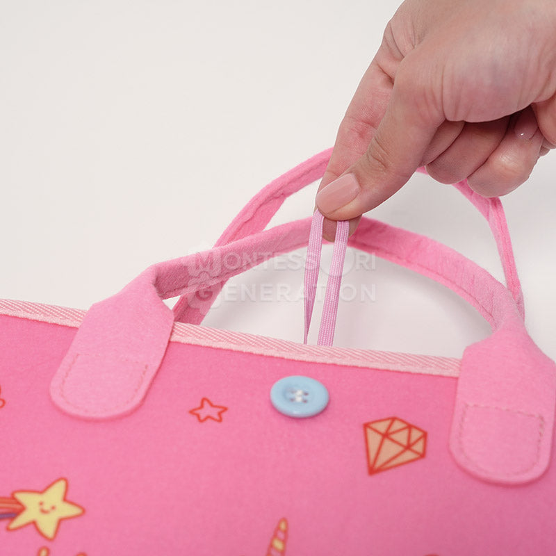 Fidtoy Interactive Busy Bag para niños pequeños - Juguete de aprendizaje sensorial Montessori para mayores de 3 años