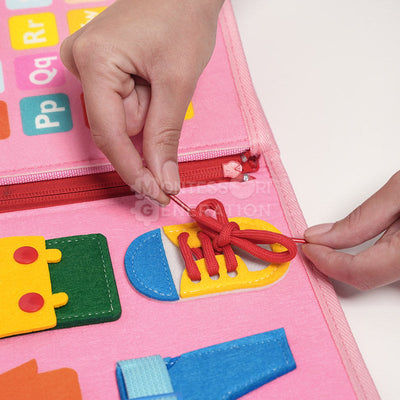 Fidtoy Interactive Busy Bag para niños pequeños - Juguete de aprendizaje sensorial Montessori para mayores de 3 años