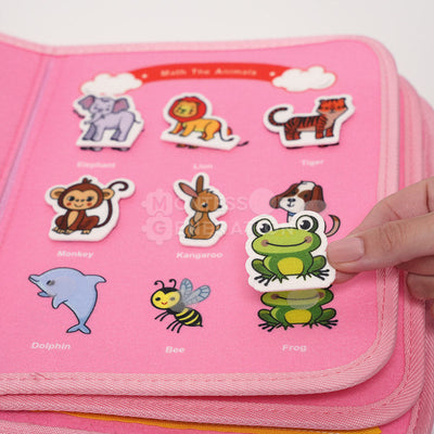 Fidtoy Interactive Busy Bag para niños pequeños - Juguete de aprendizaje sensorial Montessori para mayores de 3 años