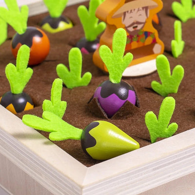 Juego de memoria de tirar zanahorias – Juguete para habilidades motrices finas y de emparejamiento