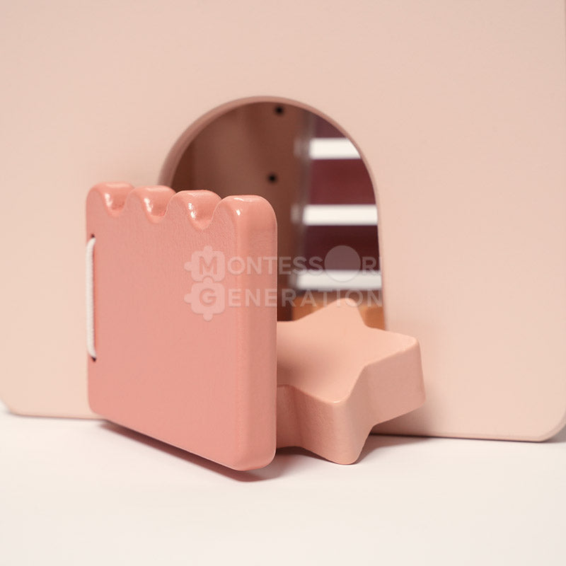 Fidtoy Wooden Activity Castle Toy for Kids 3+ Educational Play