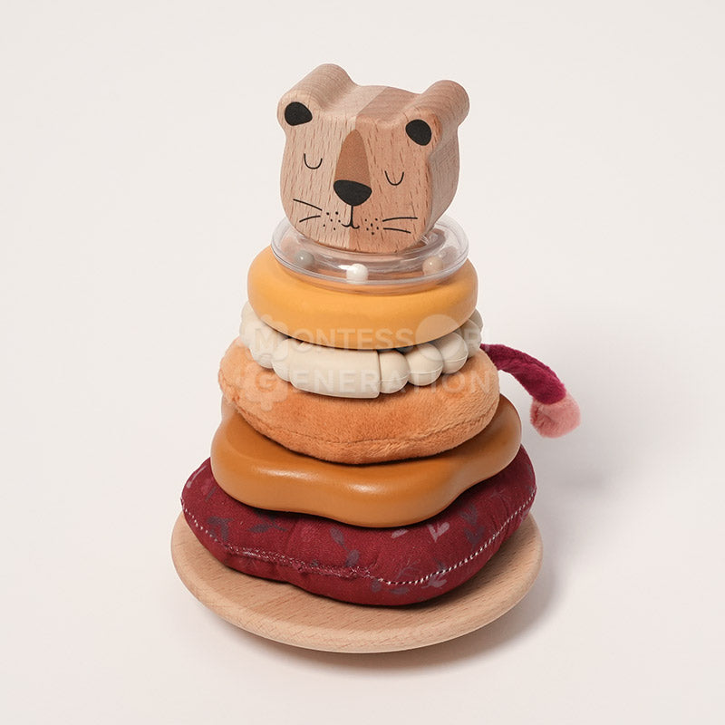 Fidtoy Jeu de Construction Petit Lion pour Bébés 6 Mois et Plus
