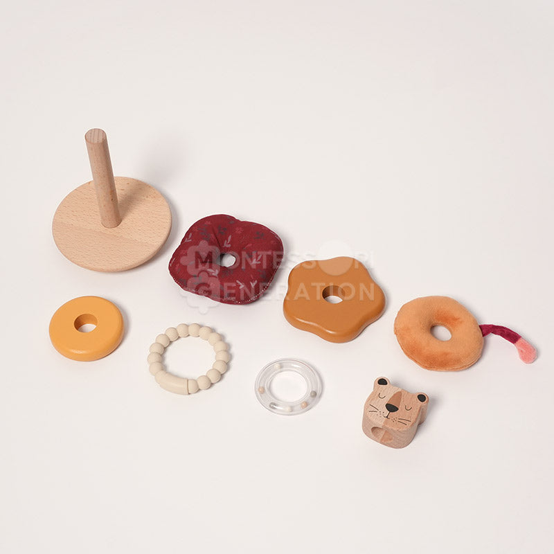 Fidtoy Jeu de Construction Petit Lion pour Bébés 6 Mois et Plus