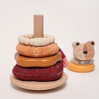 Fidtoy Jeu de Construction Petit Lion pour Bébés 6 Mois et Plus