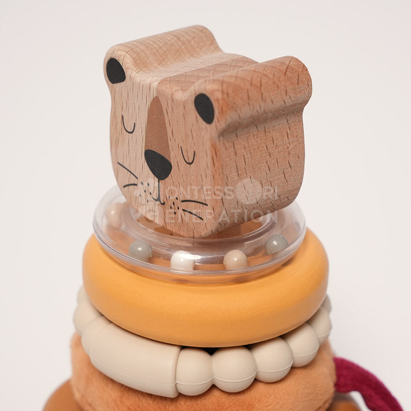 Fidtoy Jeu de Construction Petit Lion pour Bébés 6 Mois et Plus