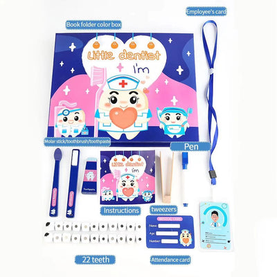 Set de juego de rol de pequeño dentista - Los mejores juguetes Montessori