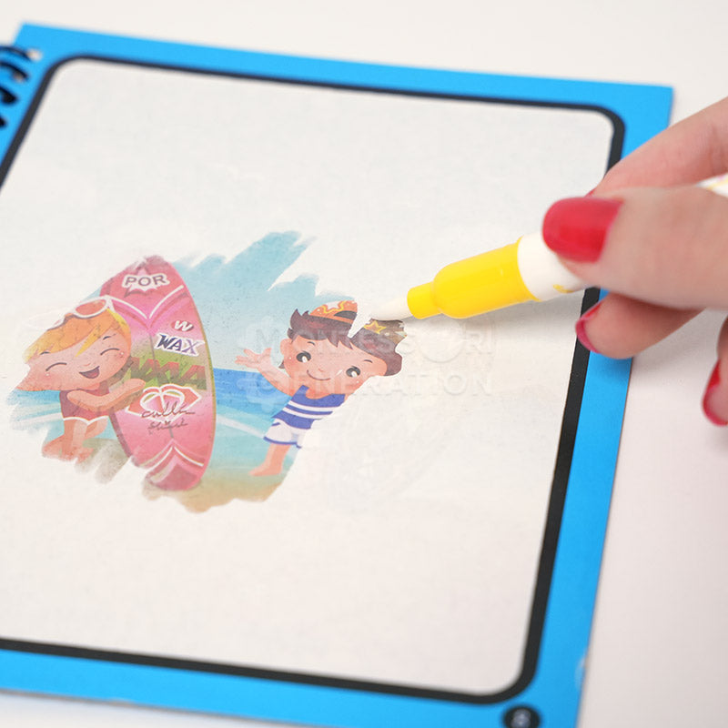 Libro reutilizable Montessori Magic