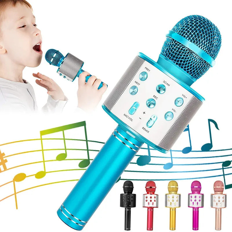 Microphone Karaoké sans Fil Bluetooth Fidtoy pour Enfants et Adultes