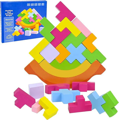 Juguete rompecabezas de Tetris con balanceo