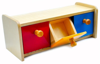 Boîte Montessori avec bac, jouet d'éveil pour tout-petit