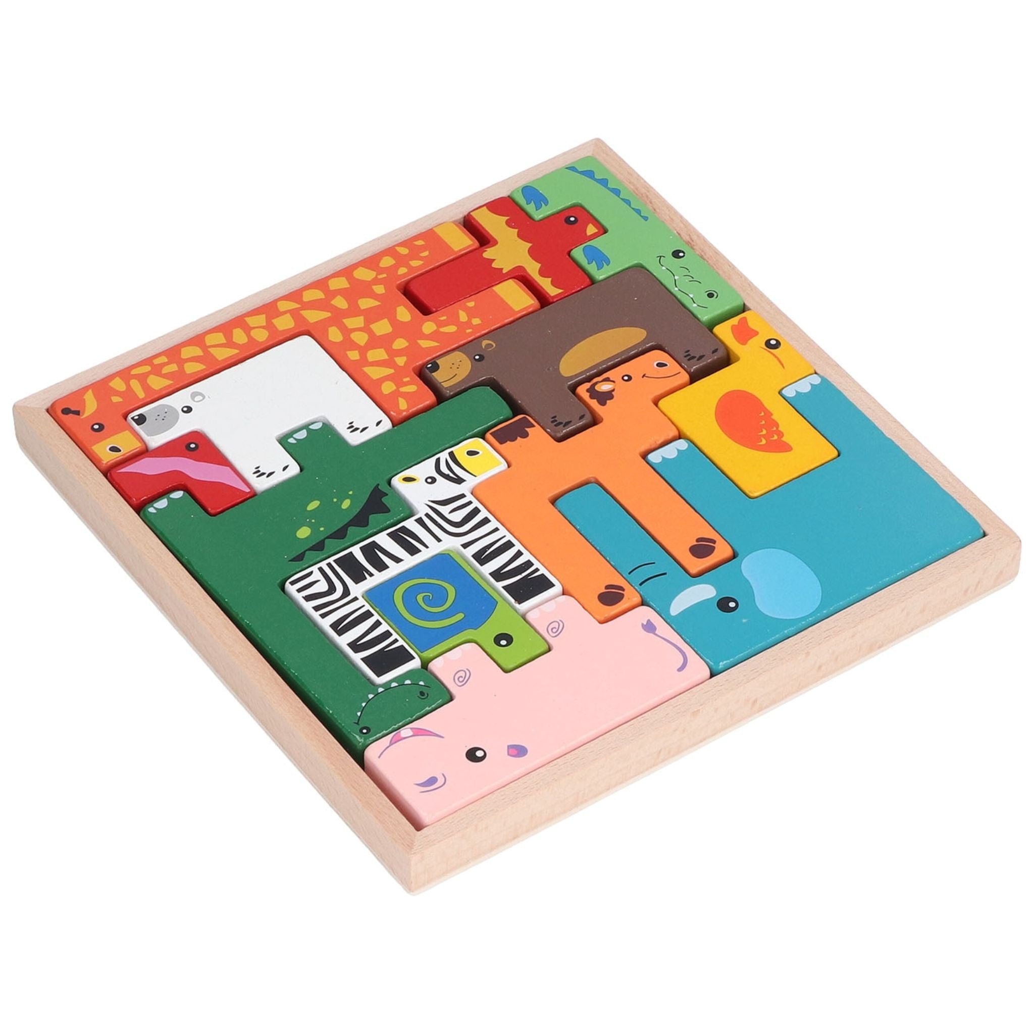 Bloques de construcción de animales Montessori