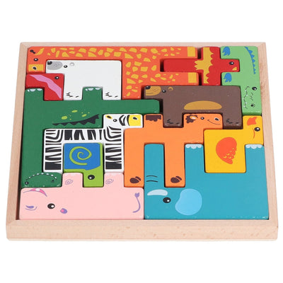Bloques de construcción de animales Montessori
