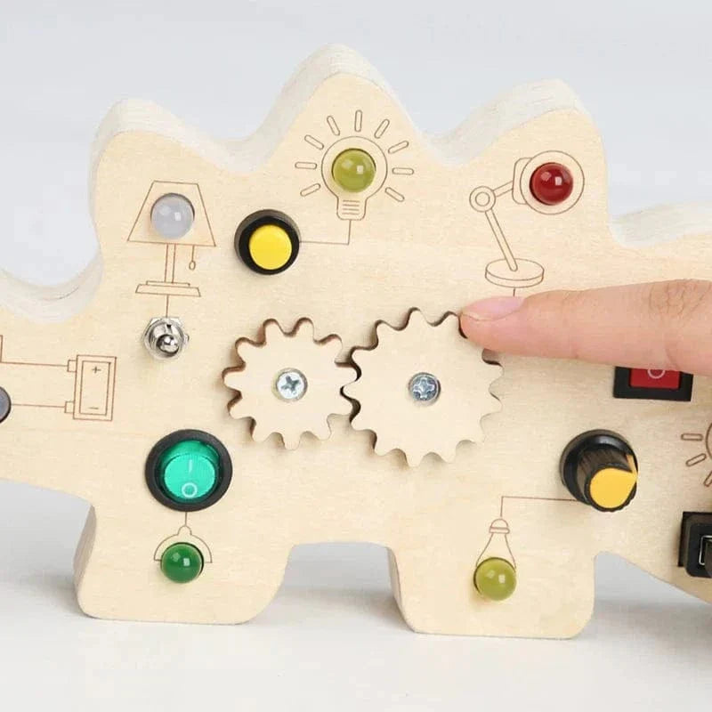 Fidtoy Montessori Button Board
