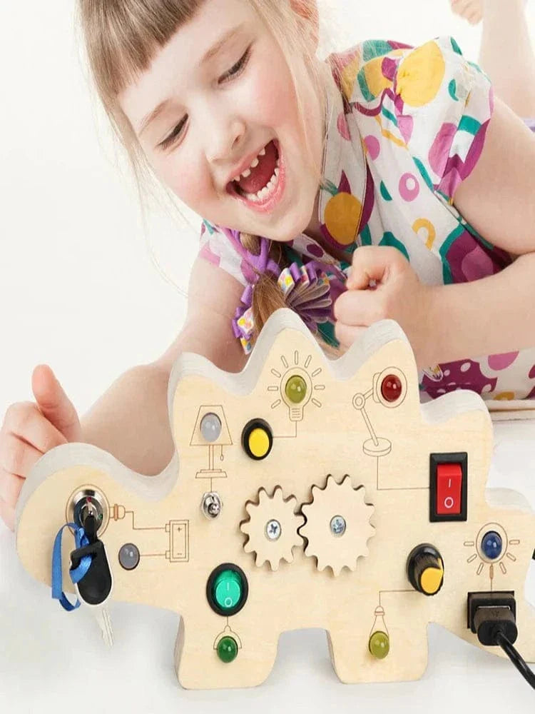 Fidtoy Montessori Button Board