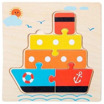 Fidtoy Montessori Rompecabezas Felices