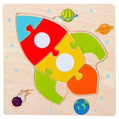 Fidtoy Montessori Rompecabezas Felices