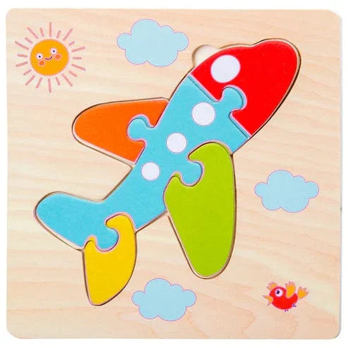Fidtoy Montessori Rompecabezas Felices
