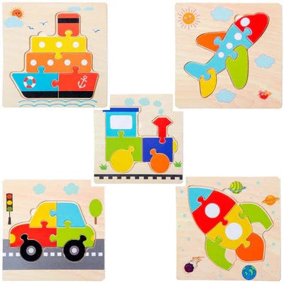 Fidtoy Montessori Rompecabezas Felices