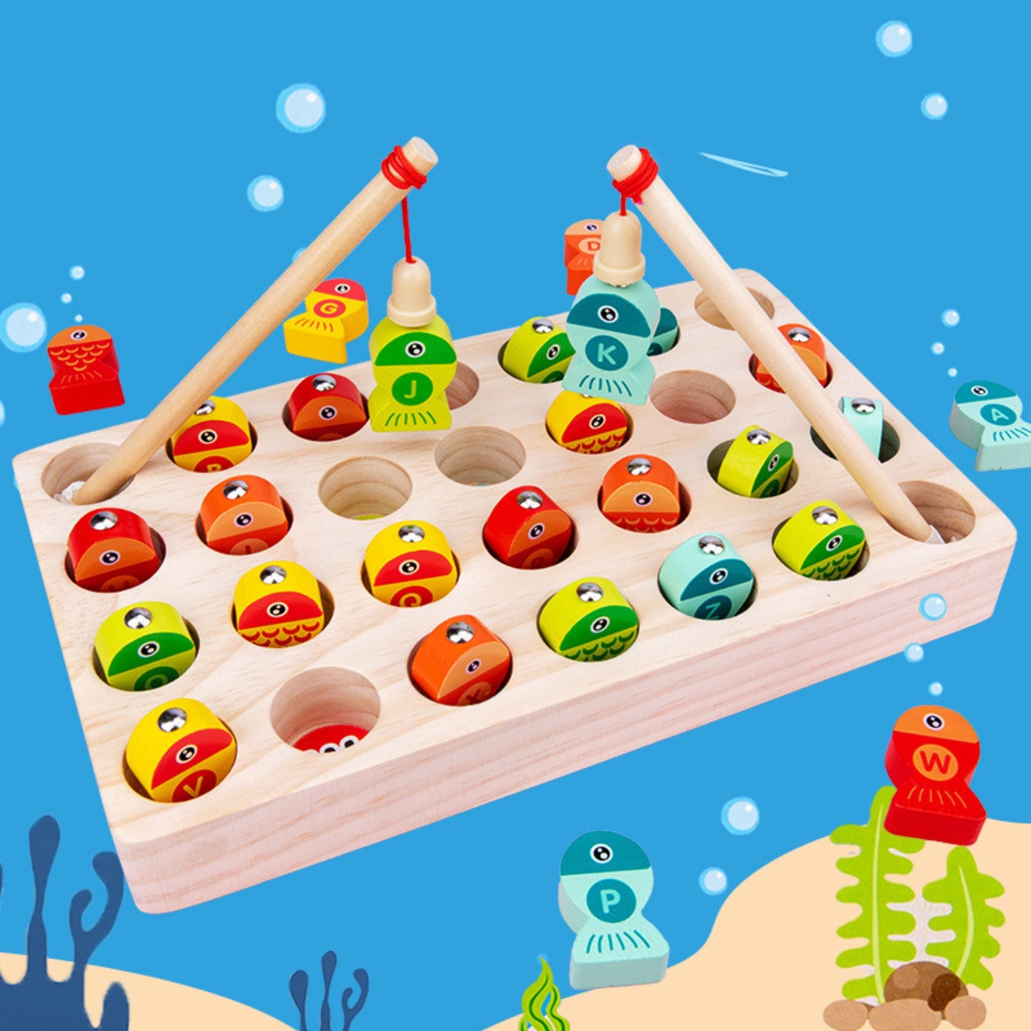 Pesca de letras Montessori