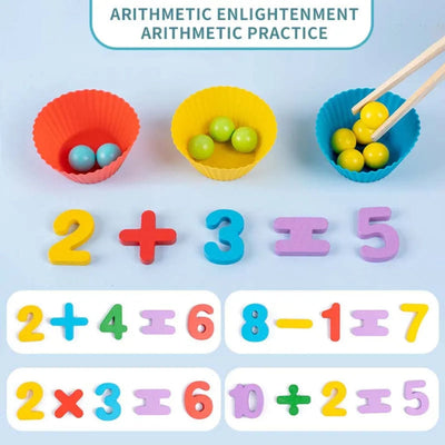 Juego de conteo de matemáticas Montessori