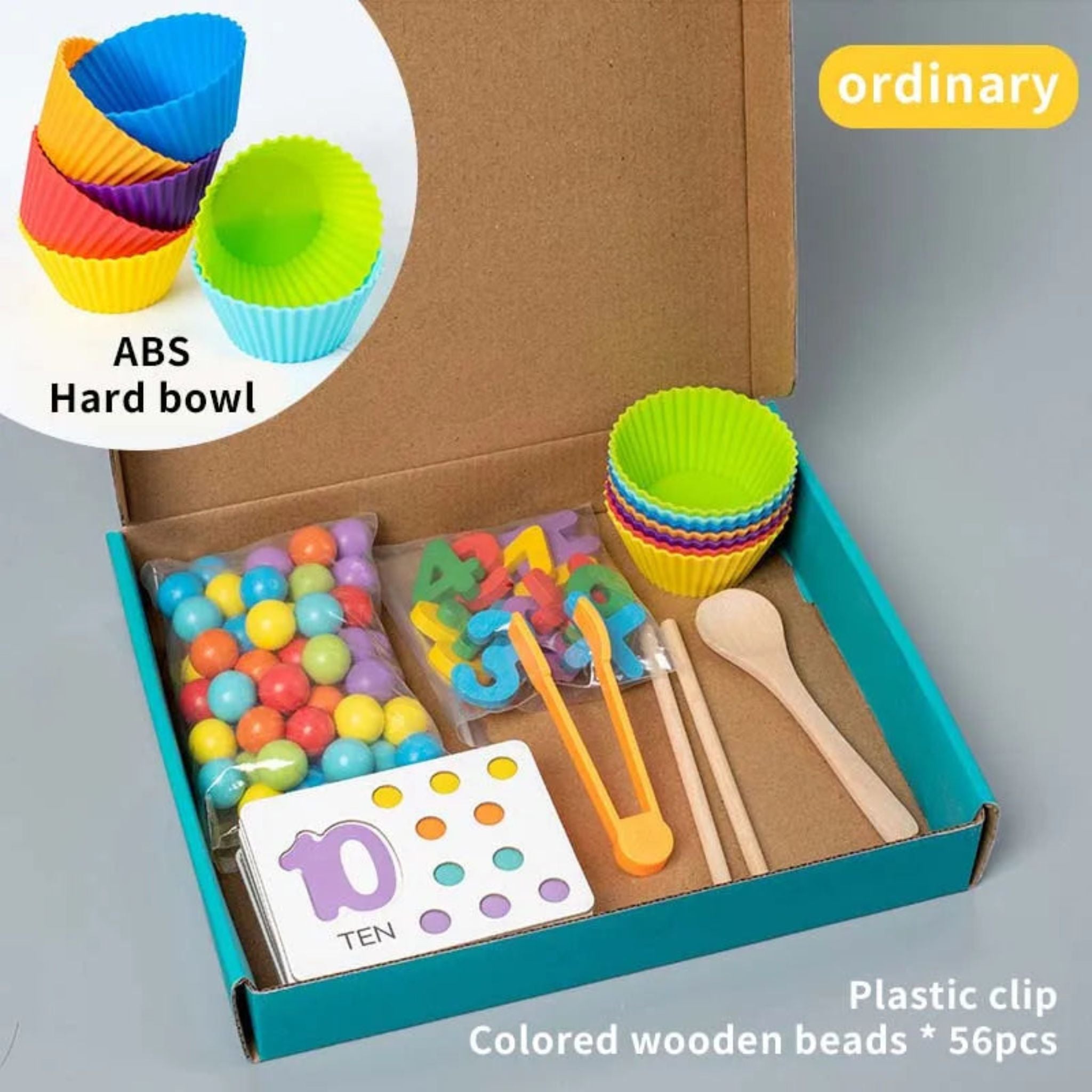 Juego de conteo de matemáticas Montessori