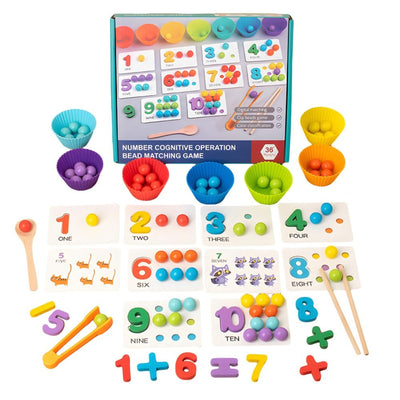 Juego de conteo de matemáticas Montessori