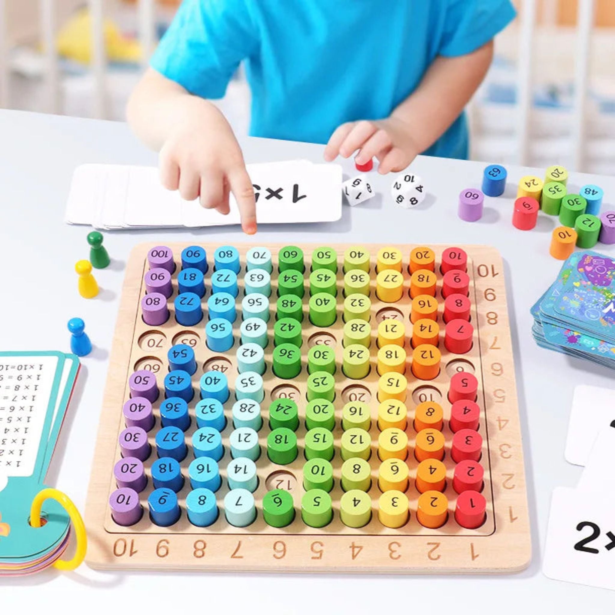 Juego de mesa de multiplicación Montessori