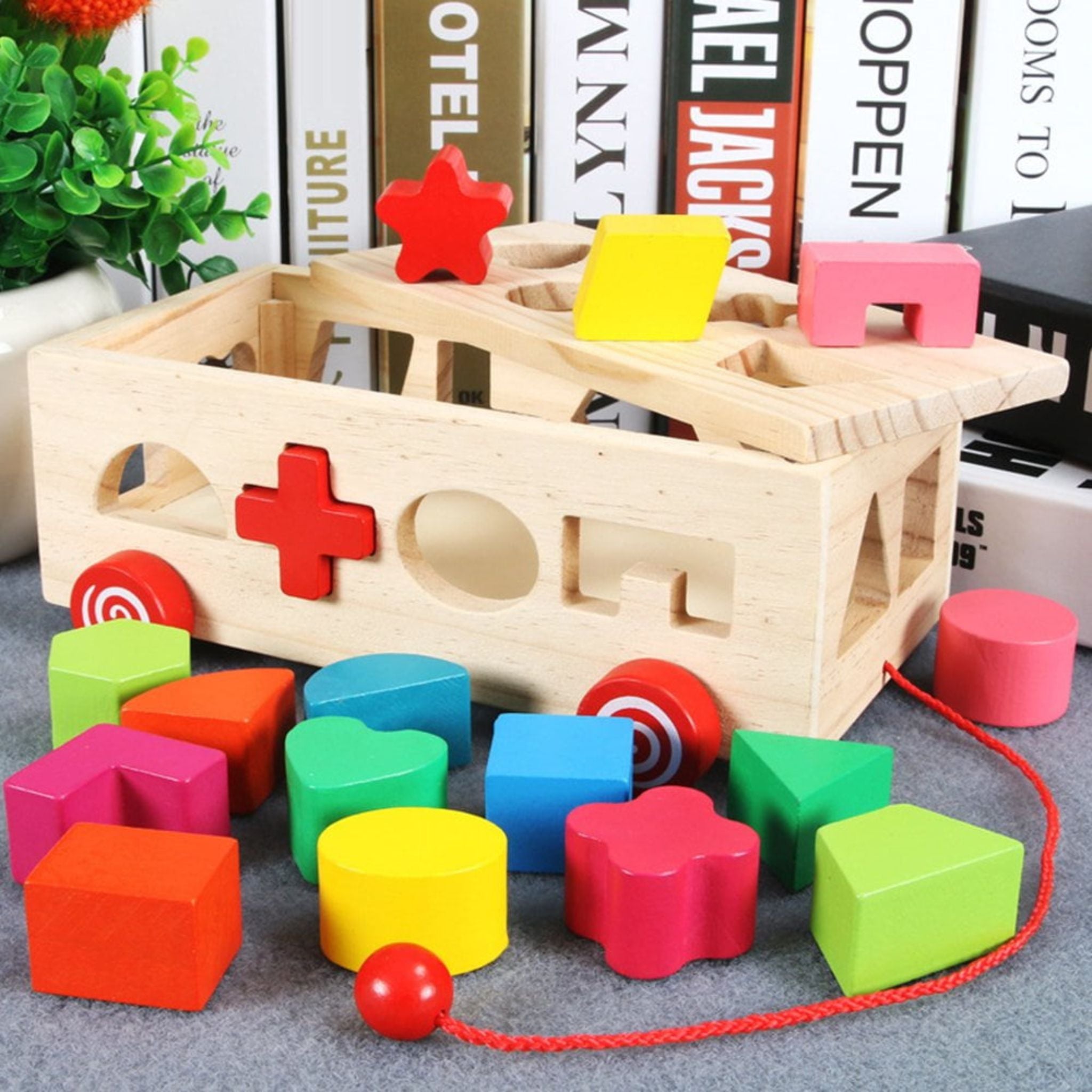 Caja de emparejamiento de formas Montessori