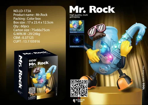 Fidtoy Mr. Rock Jouet Guitare Danseuse avec Lumières et Musique
