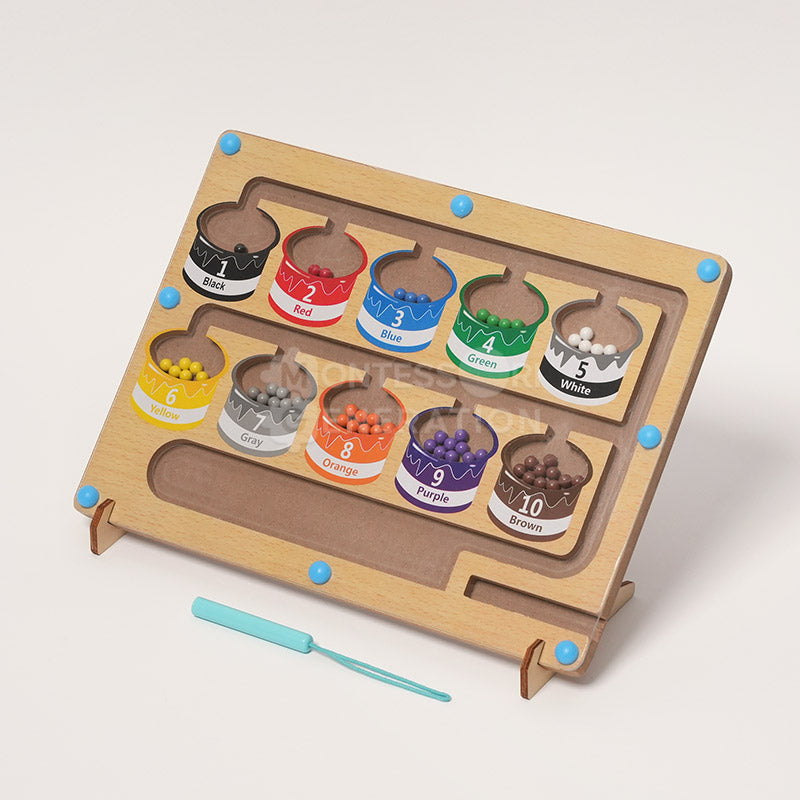 Laberinto Magnético de Clasificación de Colores Fidtoy para Preescolares – Juguete de Aprendizaje de Motricidad Fina 3+